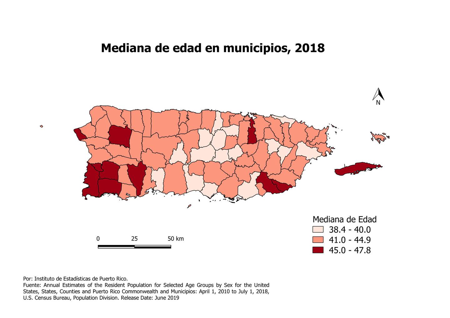 La mitad de la población en Puerto Rico tiene más de 42 años