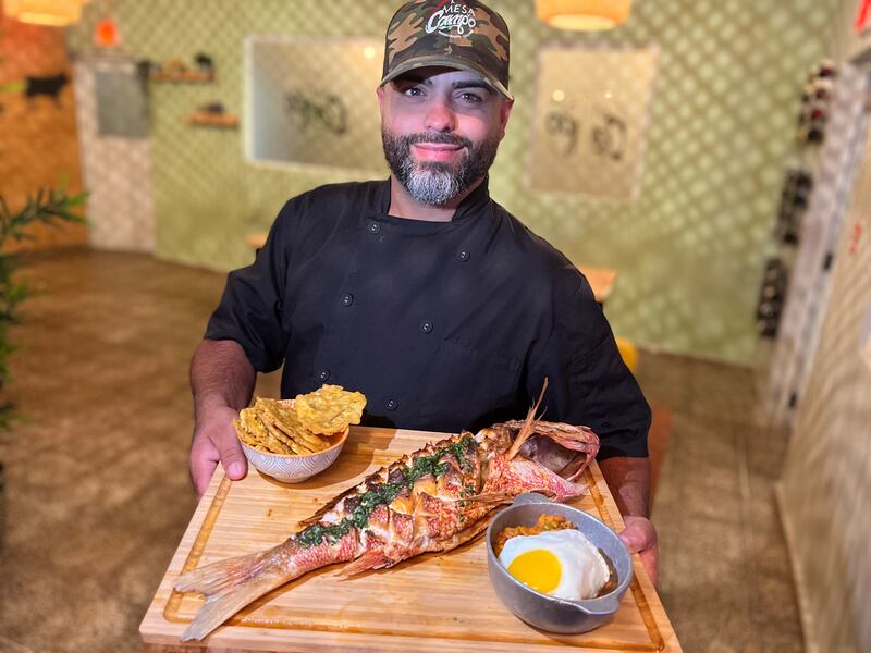 Chef Edgardo Maldonado Cruz, propietario de Mesa y Campo.