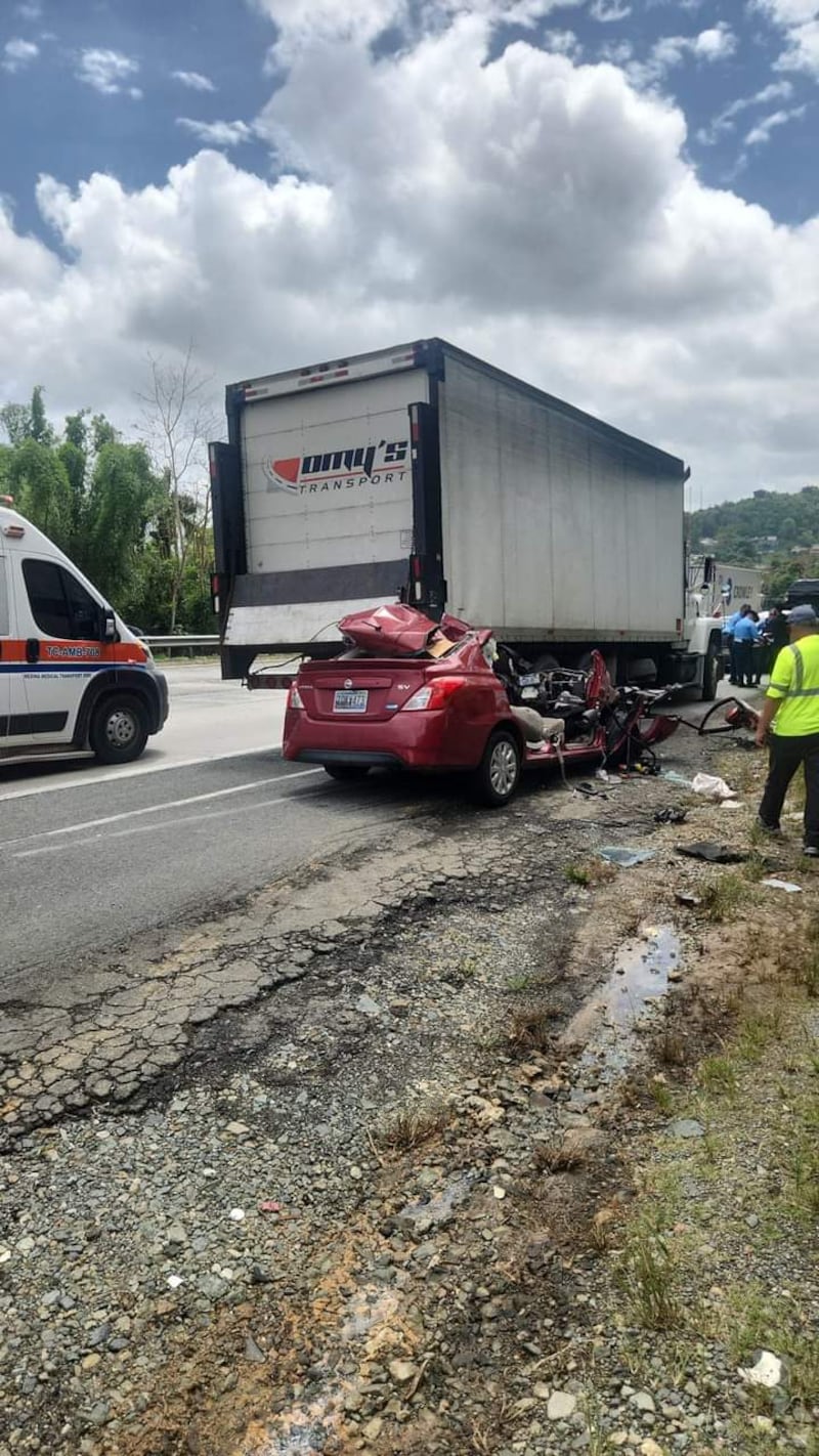 Accidente grave en Caguas.