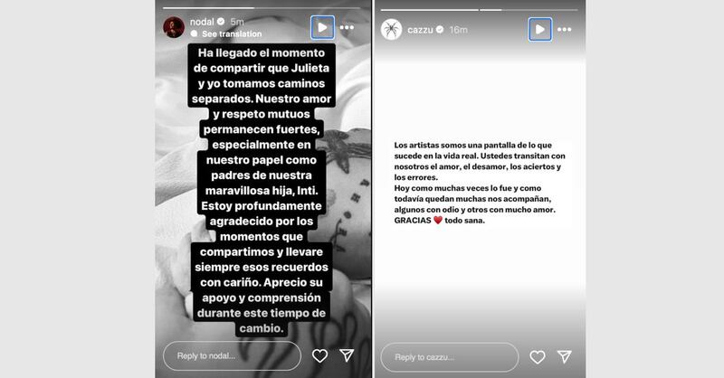 Mientras Cazzu termina su relación, ex de Nicki Nicole se deshace en cumplidos