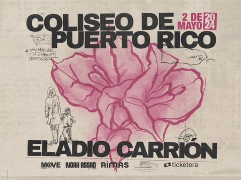 Eladio Carrión regresa al Coliseo de Puerto Rico.