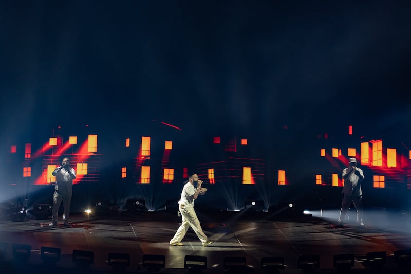 Eladio Carrión en el Coliseo de Puerto Rico.