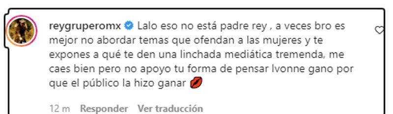 Rey Grupero responde a Eduardo Rodríguez