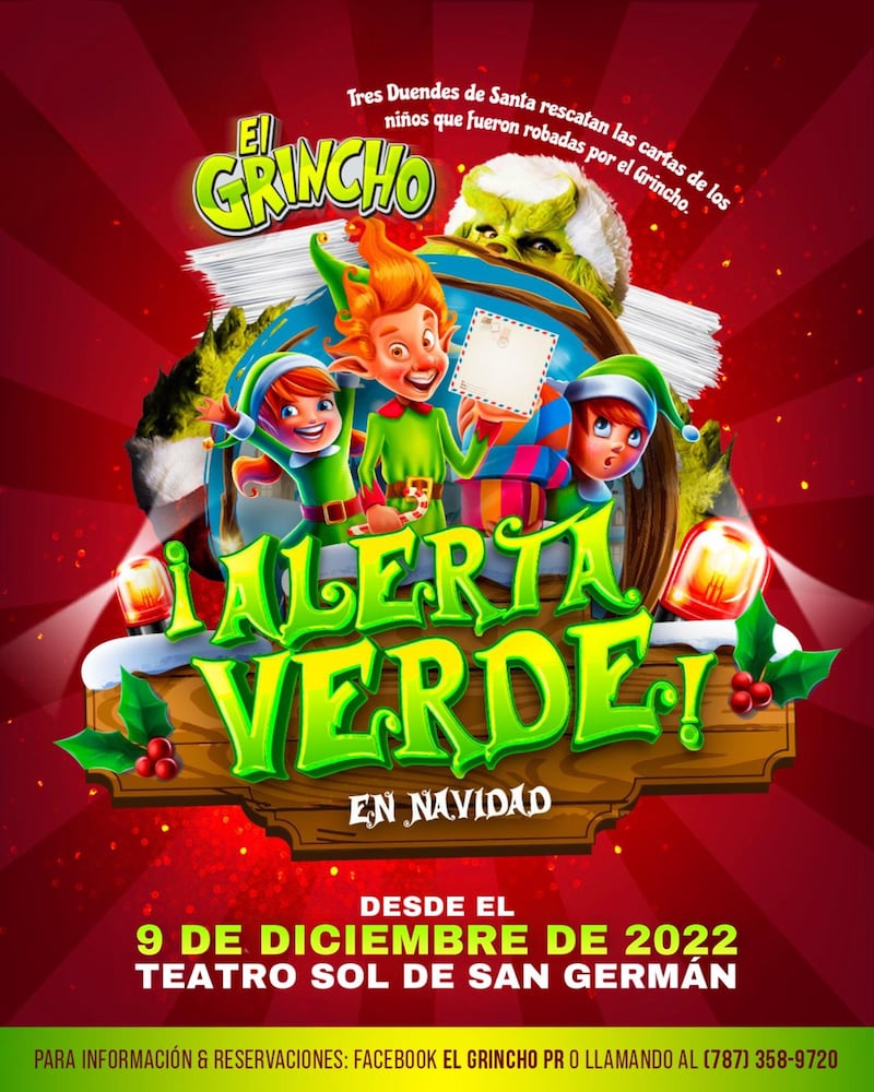 Afiche de la obra “¡Alerta verde!... En Navidad”.