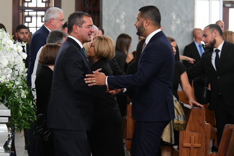 Velatorio del padre del gobernador, Pedro Pierluisi