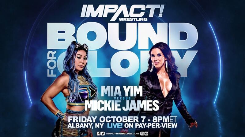 Mickie James vs Mia Yim, este viernes por FITE TV en el evento “Bound for Glory”.