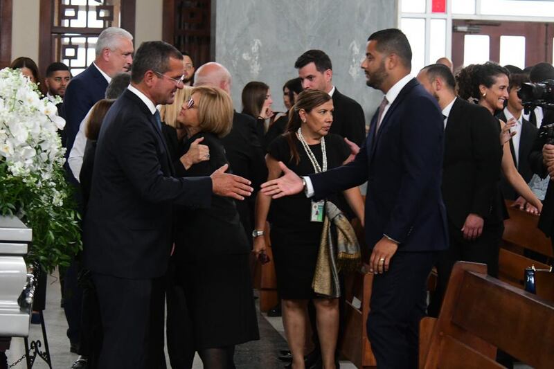 Velatorio del padre del gobernador, Pedro Pierluisi