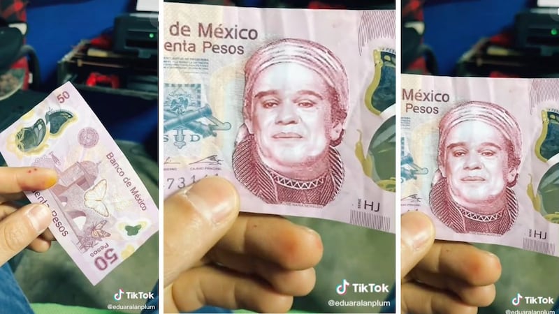 Juan Gabriel aparece en inesperado billete