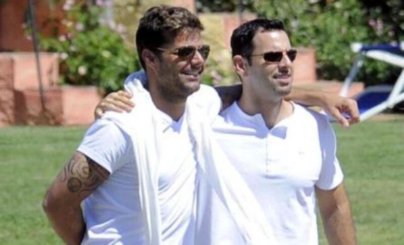 Ricky Martin y Carlos González Abella