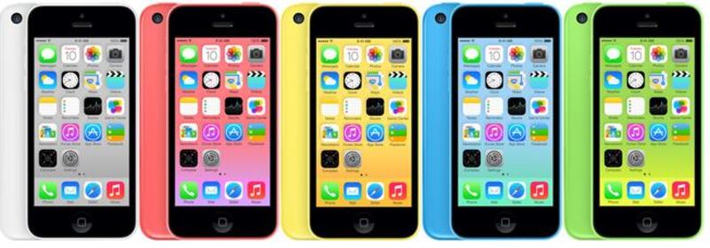 Los distintos colores del iPhone 5c