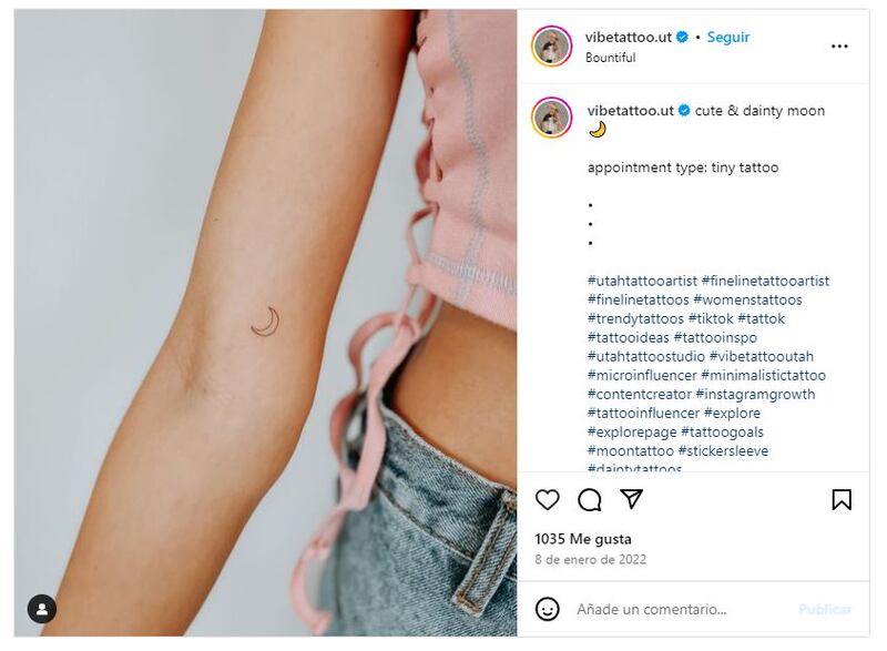 Los tatuajes de Luna no solo son bonitos, también simbolizan el cambio y crecimiento