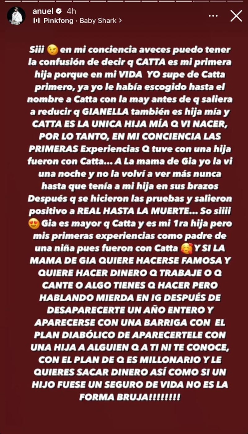 Anuel responde a las expresiones de Vallecilla