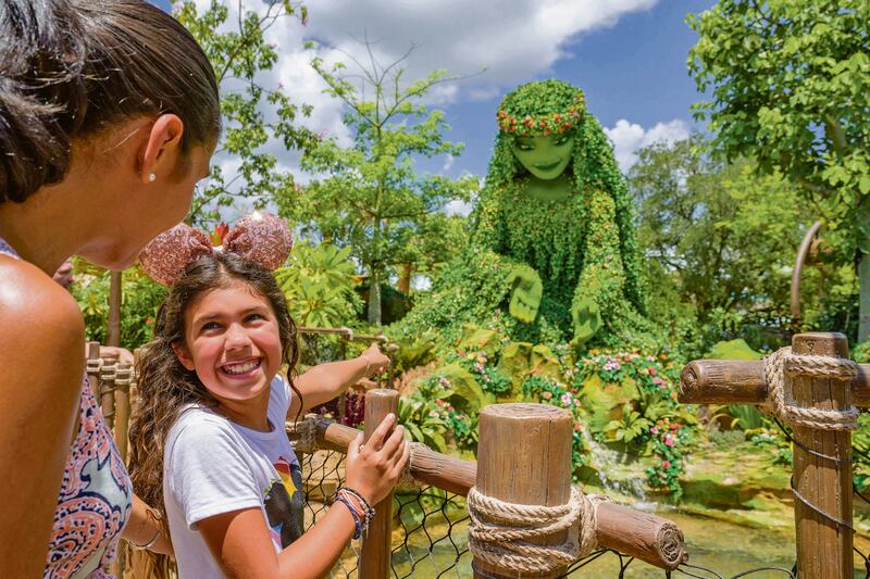 Journey of Water, Inspired by Moana will welcome adventurers in EPCOT soon. Guests can explore a serene walking trail that entertains, inspires and educates as they engage with water in magical ways like Moana did with the ocean. The new attraction is located in the World Nature neighborhood of EPCOT at Walt Disney World Resort in Lake Buena Vista, Fla. (Amy Smith, Photographer)