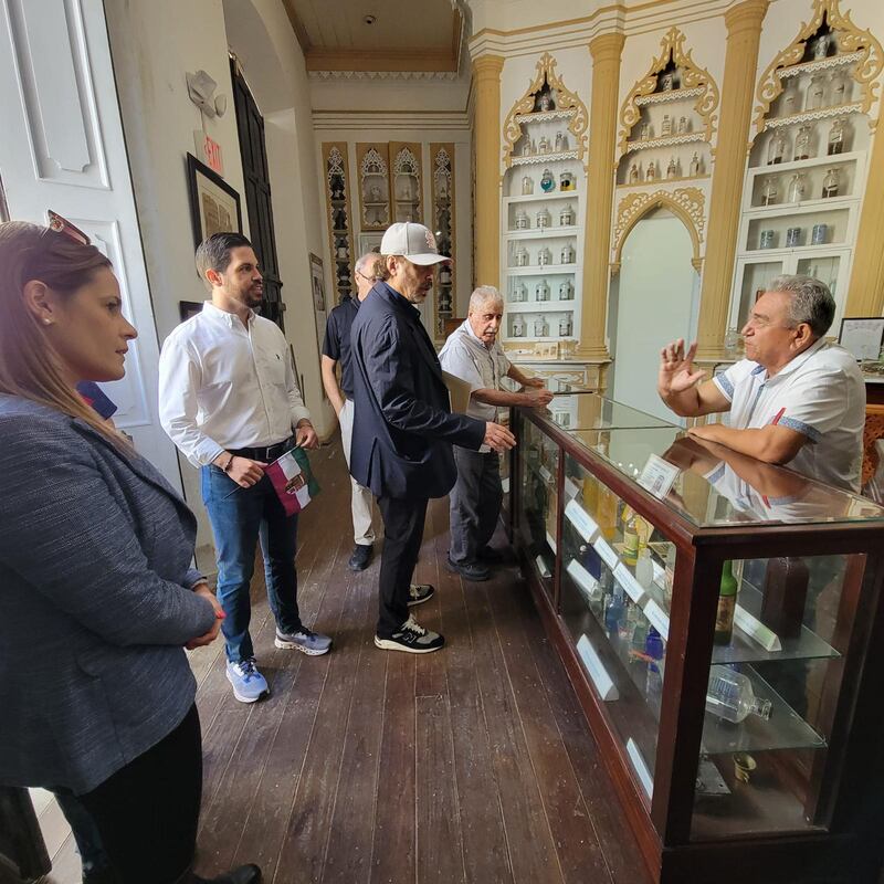 El actor visitó varios museos de la ciudad que lo vió crecer.