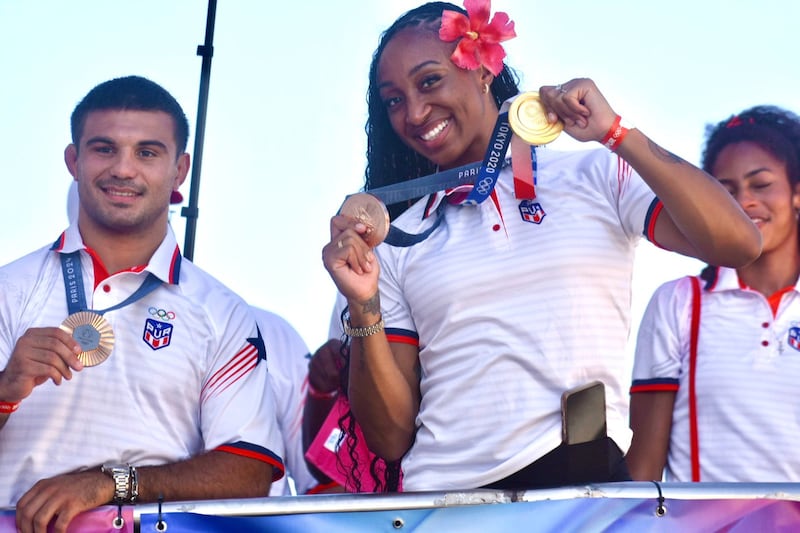 Recibimiento a los atletas puertorriqueños