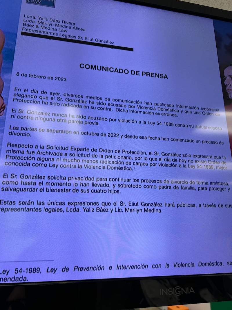 Expresiones de representante legal de integrante de Cultura Profética.