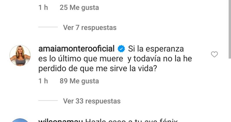 Amaia Montero publicó varios mensajes que preocuparon