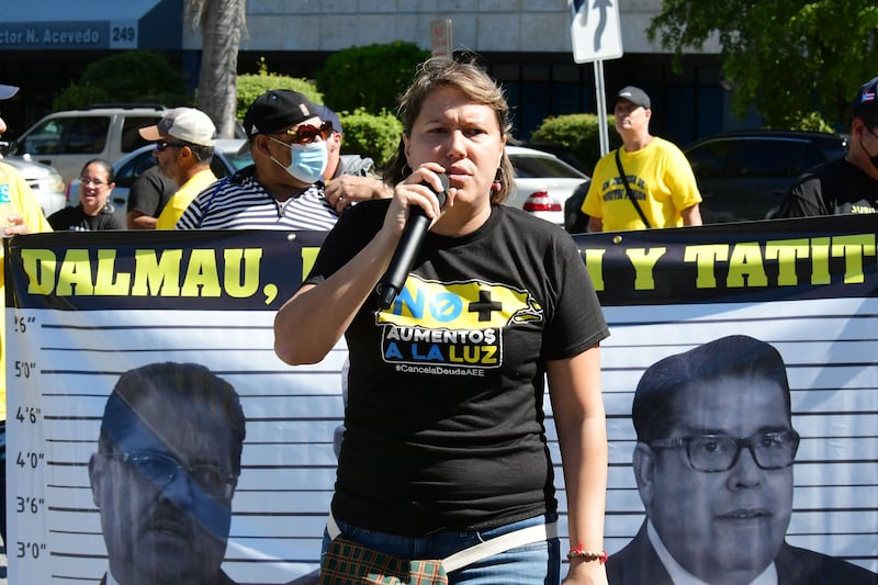 Protesta Reestructuración deuda AEE. Frente al tribunal Federal