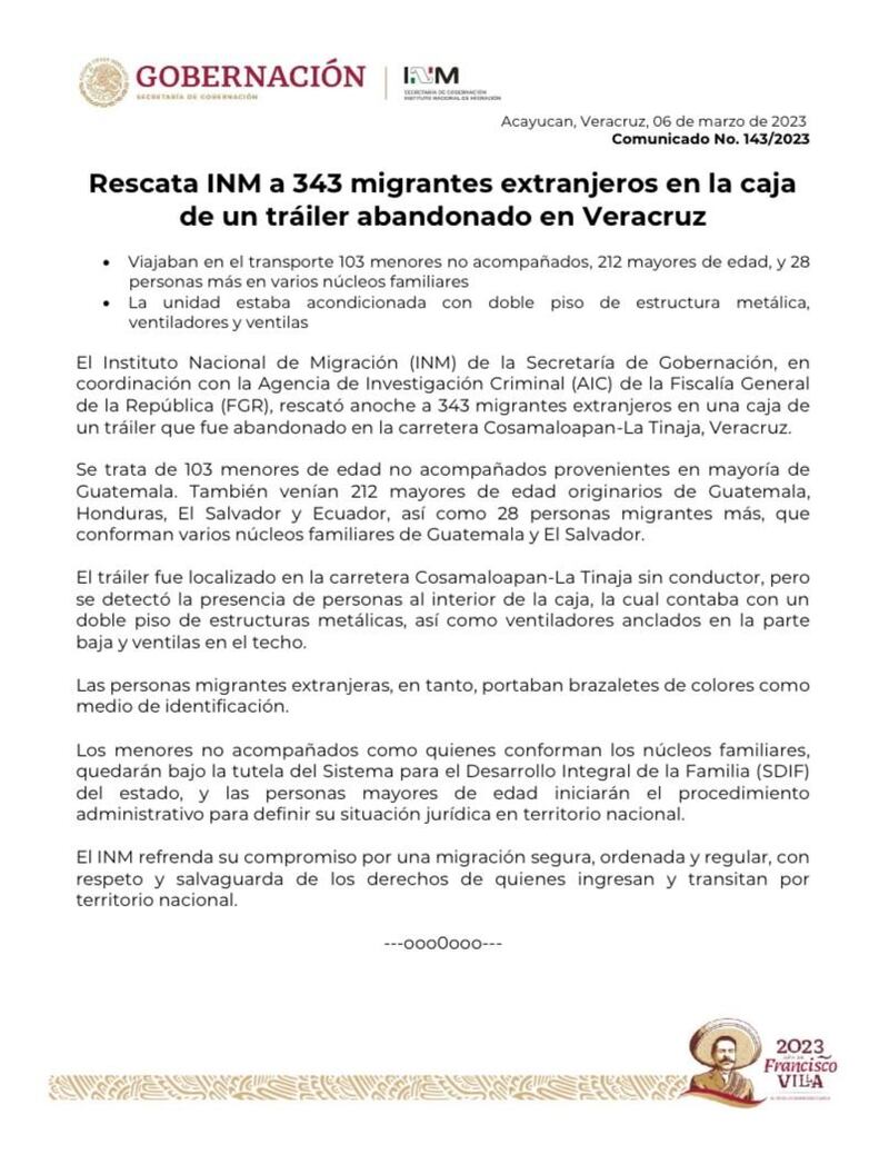 Migrantes abandonados en Veracruz