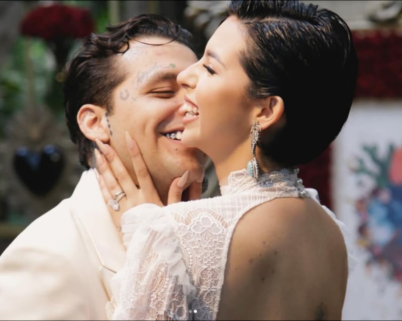 Christian Nodal y Ángela Aguilar