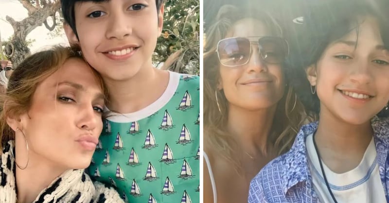 Jennifer Lopez y sus hijos