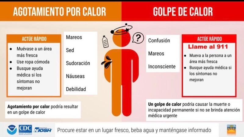 Recomendaciones para el calor.