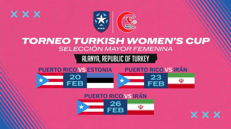 Calendario de juegos de la Selección Mayor Femenina de Fútbol en Turquía