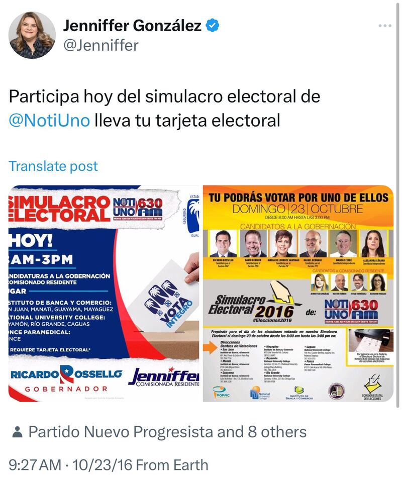 Jenniffer González.NotiUno