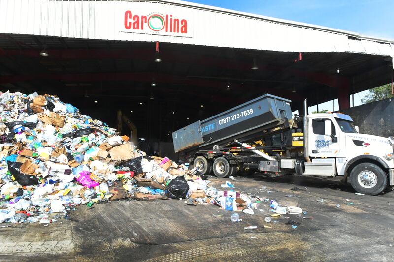 Reciclaje del muicipio de Carolina. Metro PR 13 de septiembre de 2023.