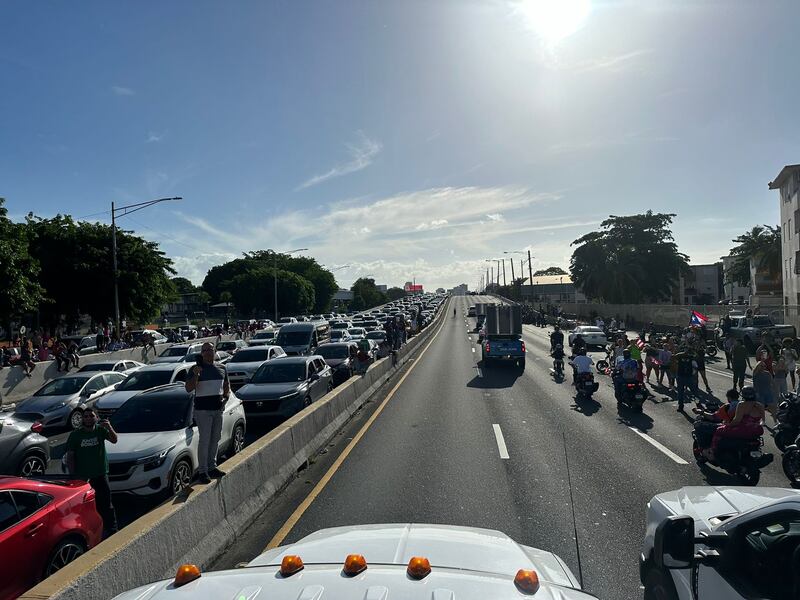 Caravana de recibimiento de Maripily Rivera en Puerto Rico