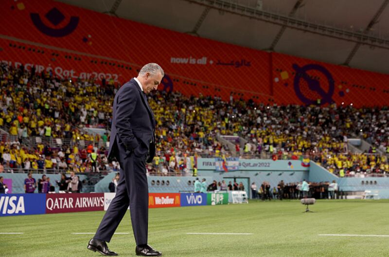 Gustavo Alfaro con la Selección de Ecuador