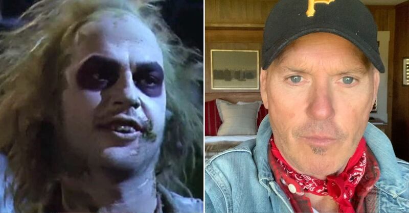 Michael Keaton en 'Beetlejuice' y en la actualidad