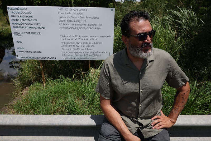 Roberto José Thomas Ramírez, coordinador del movimiento Iniciativa de Ecodesarrollo de Bahía de Jobos (IDEBAJO) en Salinas.