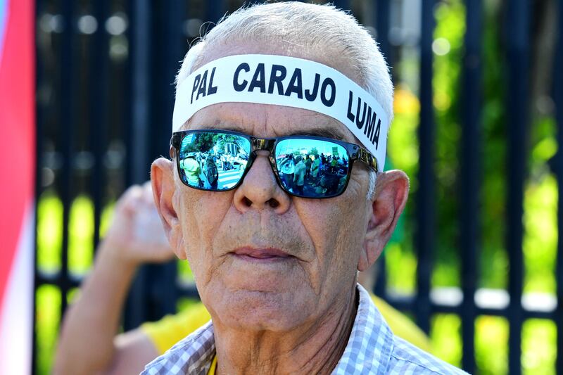 Protesta Reestructuración deuda AEE. Frente al tribunal Federal