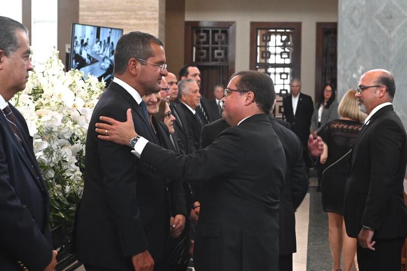 Velatorio del padre del gobernador, Pedro Pierluisi