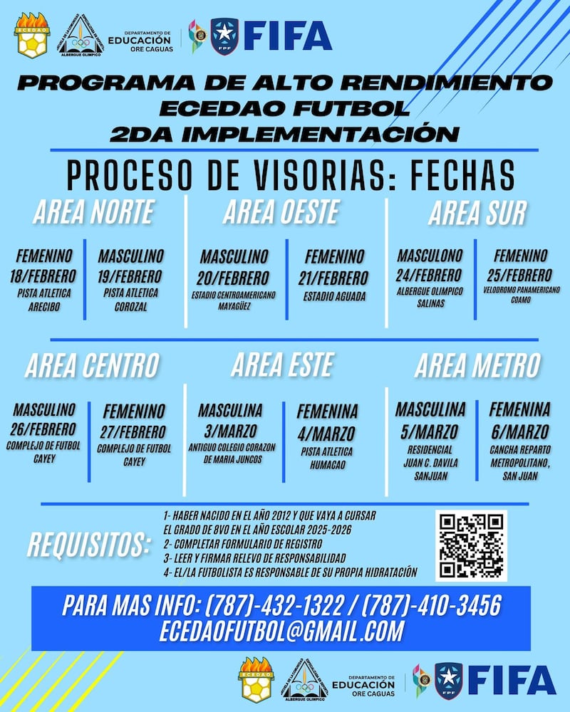 Fecha de proceso de visorías.