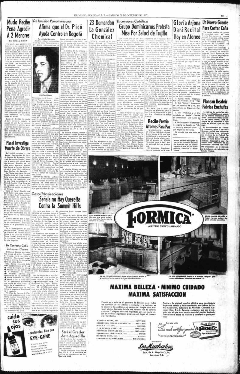 Buque encalla en la Bahía de Guánica en 1964 y derrama ácido sulfúrico causando que la comunidad fuera evacuada.