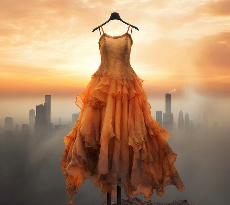 Colección de ropa inspirada en la contaminación naranja de Nueva York