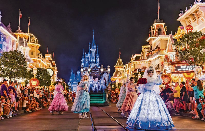 Haunting Halloween festivities await at Mickey’s Not-So-Scary Halloween Party in Magic Kingdom Park at Walt Disney World Resort in Lake Buena Vista, Fla. The specially ticketed event brews up eerie-sistible delights including entertaining parades, spirited character opportunities and scary-good treats. Guests can enjoy the spooktacular party on select nights through Nov.1 from 7 p.m. to midnight. (Mariah Wild, Photographer)